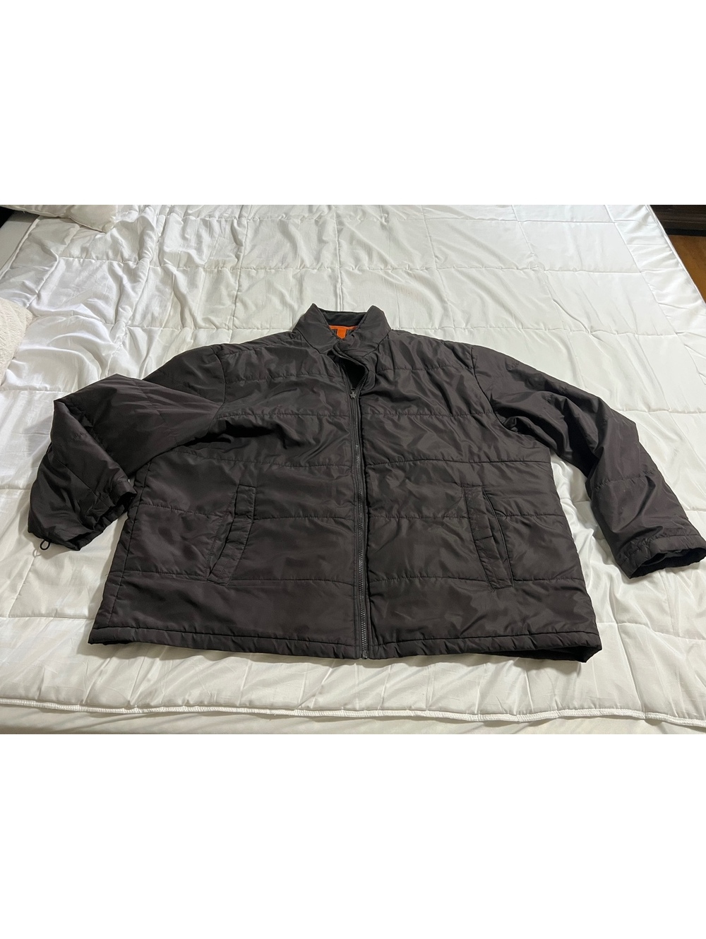 Mens London Fog Brown Puffer Windbreaker Jacket Size 4X B